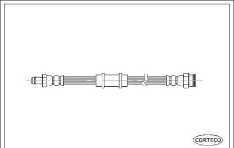 Тормозной шланг - (5954603, 7725169, 50008743) CORTECO 19019946