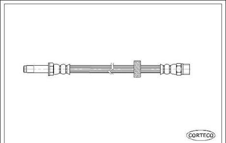 Тормозной шланг - (1L0611701, 1L0611701A) CORTECO 19020538