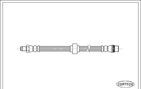 Тормозной шланг - (6006000701, 6006000758, 7700834731) CORTECO 19020611