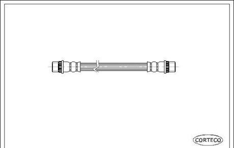Тормозной шланг - (7700834863, 8200052863) CORTECO 19025744