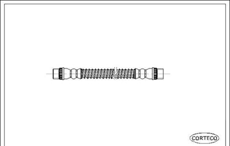 Тормозной шланг - CORTECO 19025762