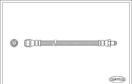 Тормозной шланг - CORTECO 19025825