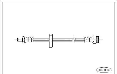 Тормозной шланг - (480672, 7570316, 7662724) CORTECO 19025842