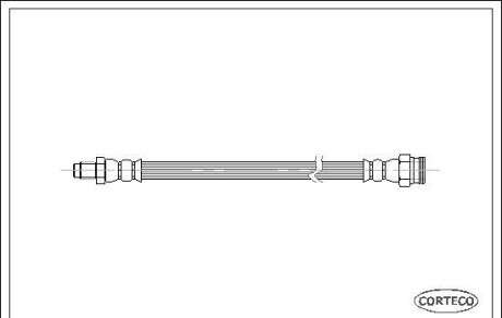 Тормозной шланг - (71736956, 481636, 7569593) CORTECO 19025843