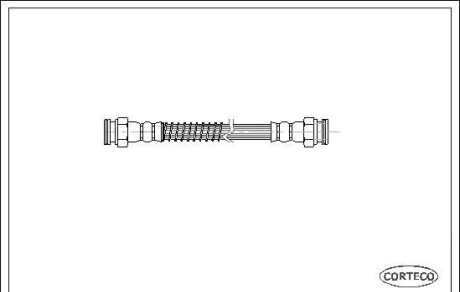 Тормозной шланг - (168085, 480664) CORTECO 19025846