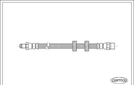 Тормозной шланг - (13296116, 1329611, 3546535) CORTECO 19025850