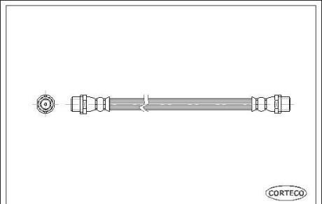 Тормозной шланг - CORTECO 19025895