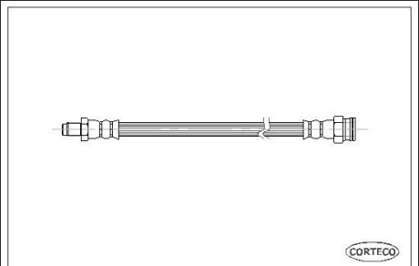 Тормозной шланг - (481627, 4477793, 46814034) CORTECO 19025968
