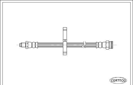 Тормозной шланг - CORTECO 19026009