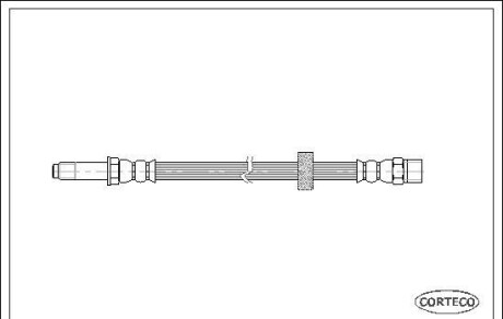 Тормозной шланг - (1L0611701A, 30665463, 30714821) CORTECO 19026526