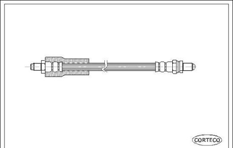 Тормозной шланг - (7402895, 95AB2282CB) CORTECO 19026907