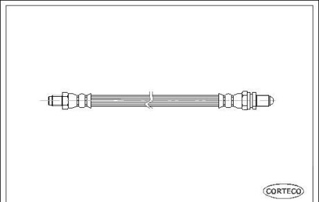 Тормозной шланг - (1014204, 1E0043980, 1E0343810) CORTECO 19027672