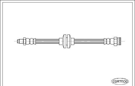 Тормозной шланг - (46454474) CORTECO 19029780