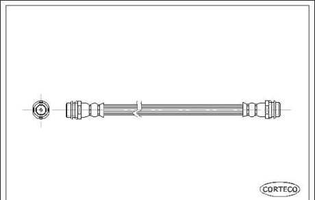 Тормозной шланг - (8Z0611775B) CORTECO 19030136