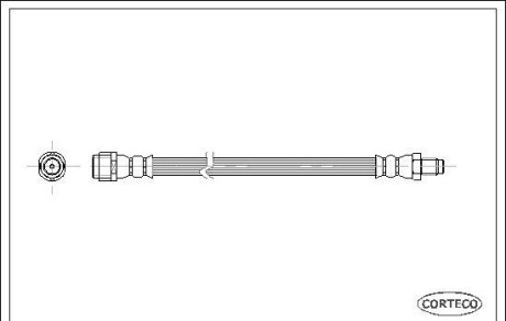 Тормозной шланг - CORTECO 19030147