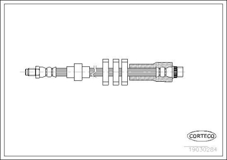 Тормозной шланг - (4806A3) CORTECO 19030284