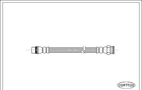 Тормозной шланг - (4806A0) CORTECO 19030299