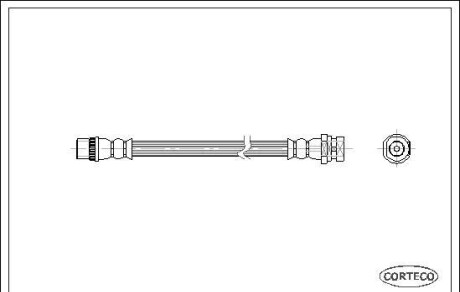 Тормозной шланг - CORTECO 19030300