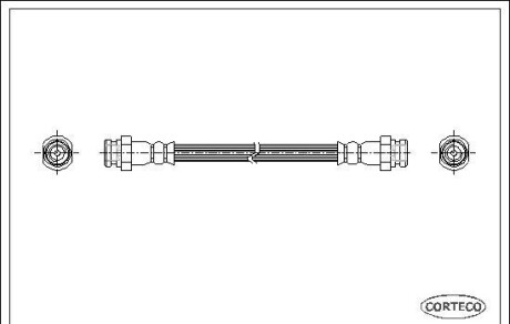 Тормозной шланг - (46430671003, 46430671003P, 46430671004) CORTECO 19030370