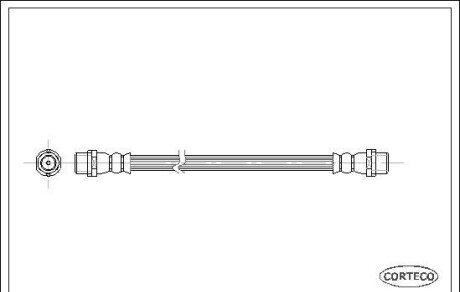 Тормозной шланг - (2D0611775A, 9044280435, A9044280435) CORTECO 19031221