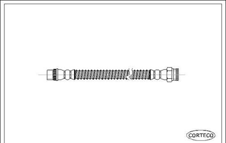 Тормозной шланг - CORTECO 19031244