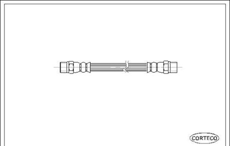 Тормозной шланг - (34321162612) CORTECO 19031655