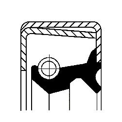 Фото 3 - Сальник трансмісії CORTECO 19031988B