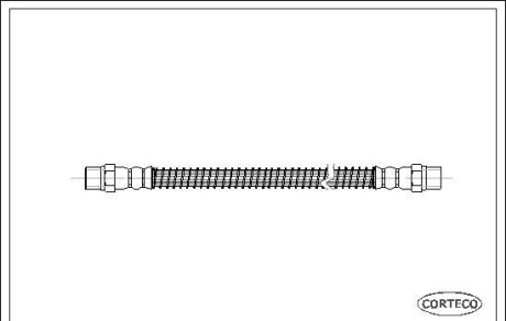 Тормозной шланг - (7D0611775D) CORTECO 19032096