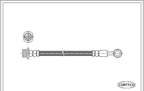 Тормозной шланг - (4621002J10) CORTECO 19032356