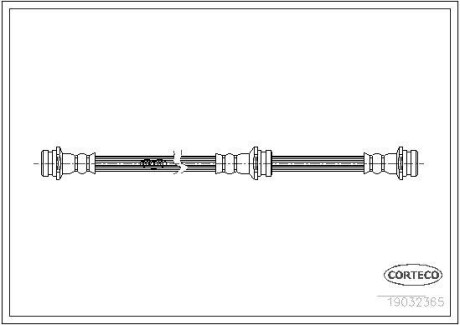 Тормозной шланг - (5159060B00, 5159O6OBOO) CORTECO 19032365