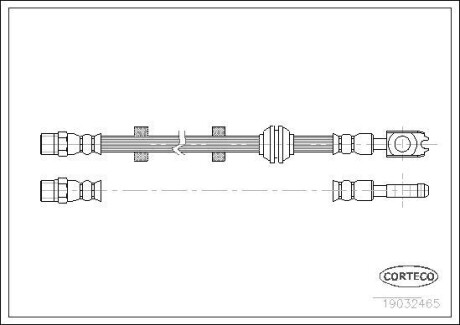 Тормозной шланг - (1H0611701A, 1H0611701B) CORTECO 19032465