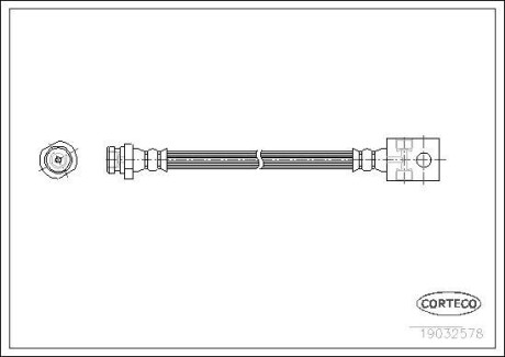 Тормозной шланг - (462110F015) CORTECO 19032578