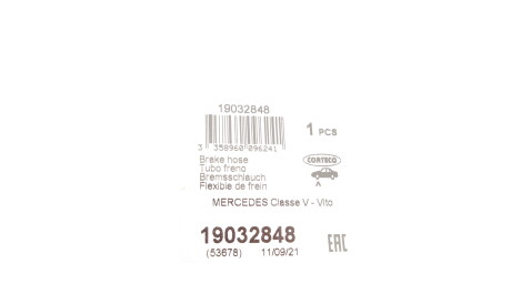 Фото 2 - Тормозной шланг CORTECO 19032848