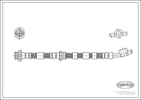 Тормозной шланг - (462102F001) CORTECO 19032856