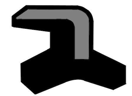 Сальник колінвалу (14x22/22x4/5,5/5,5) KOMATSU - CORTECO 19033664B