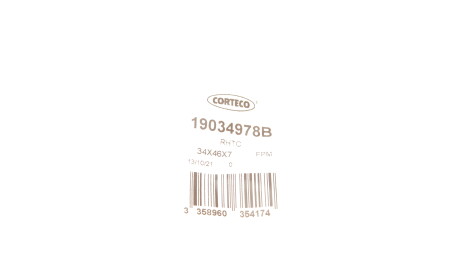 Фото 2 - Сальник колінвала CORTECO 19034978B