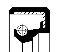 Сальник вала ПНВТ MB 123 (W123)/G-class (W460) OM616/OM617 76-91 (17x34x4) - CORTECO 19035018B