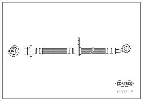 Тормозной шланг - (01464S9A000) CORTECO 19035115