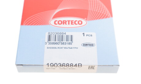 Фото 2 - Сальник коленвала CORTECO 19036884B