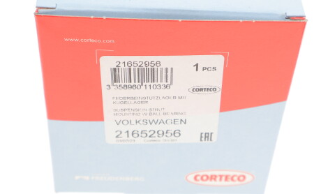 Фото 4 - Опора стойки амортизатора CORTECO 21652956