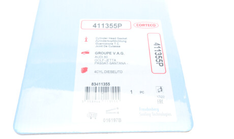 Фото 2 - Прокладка ГБЦ головки блока CORTECO 411355P