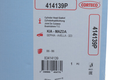 Фото 2 - Прокладка ГБК блока циліндрів CORTECO 414139P