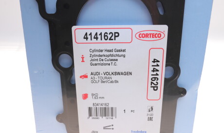 Фото 3 - Прокладка ГБК блока циліндрів CORTECO 414162P