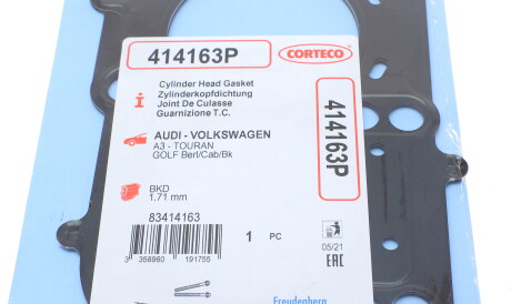 Фото 2 - Прокладка ГБЦ головки блока CORTECO 414163P