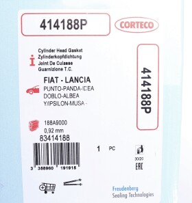 Фото 2 - Прокладка ГБК блока циліндрів CORTECO 414188P