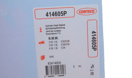 Фото 2 - Прокладка ГБЦ головки блока CORTECO 414605P