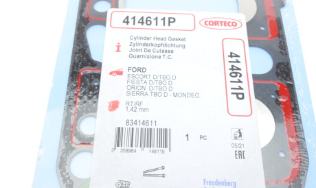 Фото 2 - Прокладка ГБЦ головки блока CORTECO 414611P