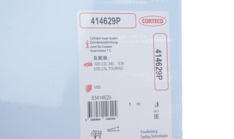 Фото 2 - Прокладка ГБК блока циліндрів CORTECO 414629P