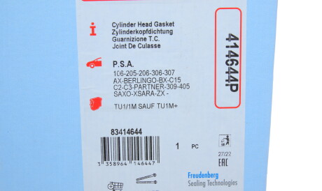 Фото 2 - Прокладка ГБЦ головки блока CORTECO 414644P