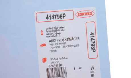 Фото 2 - Прокладка ГБЦ головки блока CORTECO 414798P